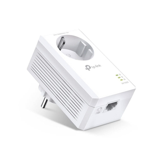 TPLink TP-Link Powerline Adapter 1000 Mbps met contactdoos (uitbreiding)