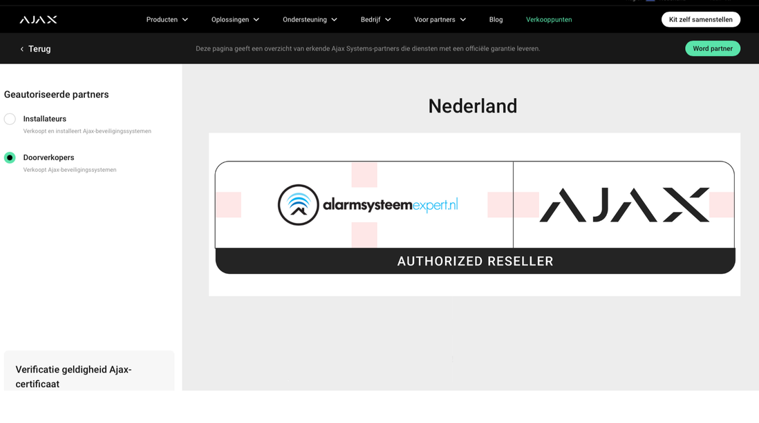 Ajax Systems Alarmsysteem Kit 3 Draadloos (Wit)