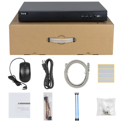 ASE Kit, 8x Turret, 8Mp 4K Ultra HD, ColorVu, met NVR en bekabeling