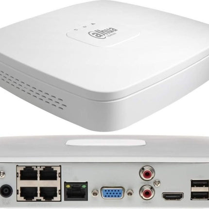 Dahua Black kit 3x Dome 8MP + Recorder & Bekabeling