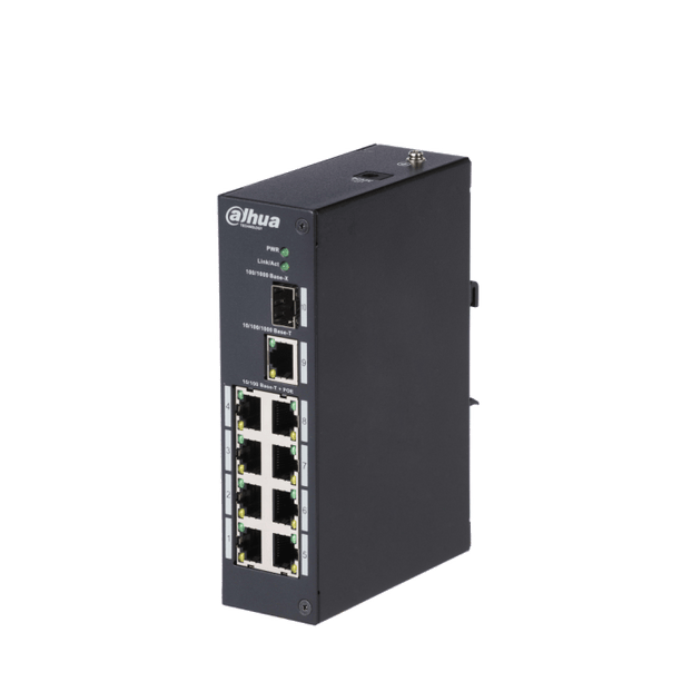 Dahua DH-PFS3110-8ET-96, Unmanaged Hardened  Switch 8 port, PoE