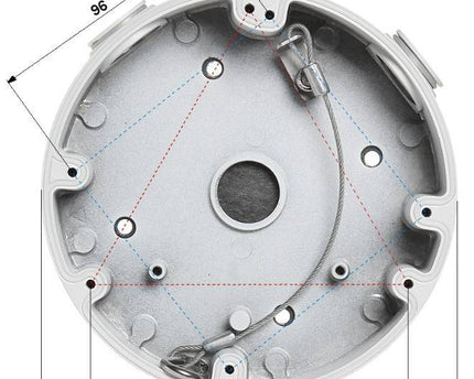 Dahua PFA138 montagebox voor buitentoepassing Zwart