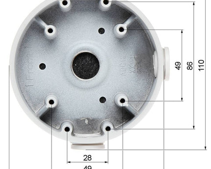 Dahua PFA139-B Montage box Zwart