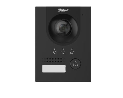 Dahua VTO2202F-P-S3 Zwart, buitenpost, IP en 2-draads, 160gr camera, PoE