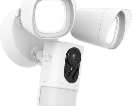 Eufy Floodlight Camera 2K, IP-beveiligingscamera, Buiten, Bedraad, Amazon Alexa & Google Assistant, 2500 lm, 5000 K