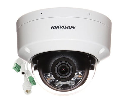 Hikvision DS-2CD2143G2-LIS2U, 4MP Dome Netwerk Camera AcuSense Smart Hybrid Light PoE en 2x Microfoon