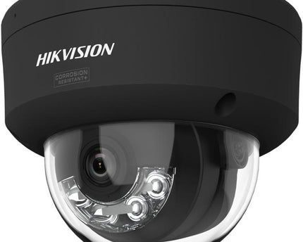 Hikvision DS-2CD2147G3-LIS2UY Zwart, 4MP Dome, ColorVu 3.0, Anti-corrosie en Dual-Mic