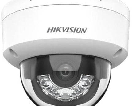 Hikvision DS-2CD2183G2-LIS2U, 8MP 4K Dome Camera, AcuSense, Smart Hybrid Light, PoE en 2x Microfoon