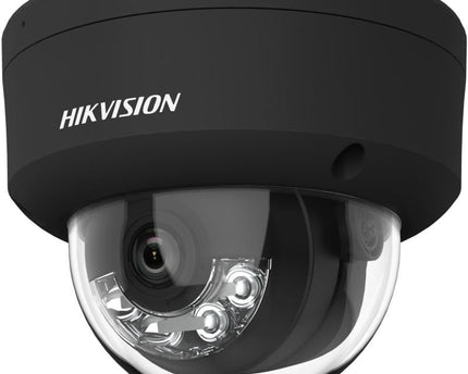 Hikvision DS-2CD2183G2-LIS2U Zwart, 8MP 4K Dome Camera, AcuSense, Smart Hybrid Light, PoE en 2x Microfoon