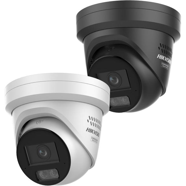 Hikvision DS-2CD2347G3-LI2UY Zwart, 4MP Turret, ColorVu 3.0, Anti-corrosie en Dual-Mic