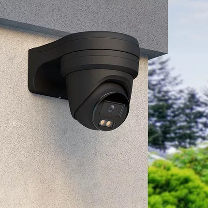 Hikvision DS-2CD2347G3-LI2UY Zwart, 4MP Turret, ColorVu 3.0, Anti-corrosie en Dual-Mic