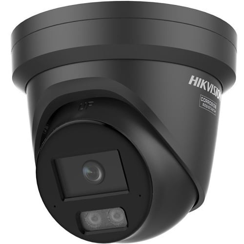 Hikvision DS-2CD2387G3-LI2UY Zwart, 8MP 4K Turret, ColorVu 3.0, Anti-corrosie en Dual-Mic