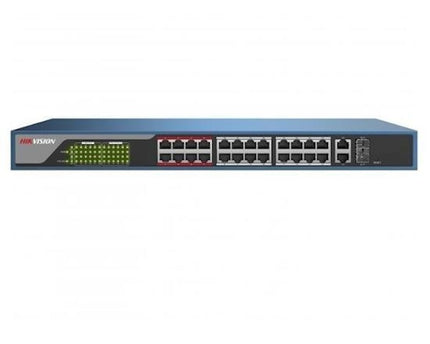 Hikvision DS-3E1526P-EI, 26 poorts Smart switch met 24x PoE, 1000Mb/Gigabit