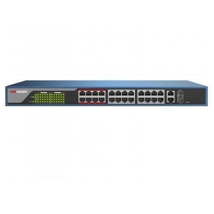 Hikvision DS-3E1526P-EI, 26 poorts Smart switch met 24x PoE, 1000Mb/Gigabit