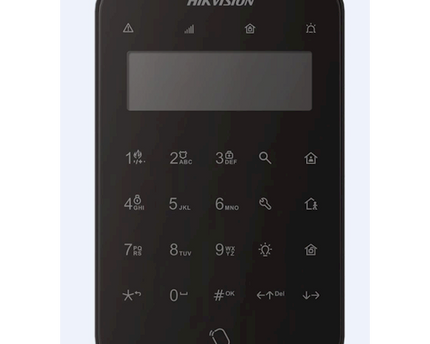 Hikvision DS-PK1-LT-WE Draadloos LCD Keypad + Tag Reader Zwart