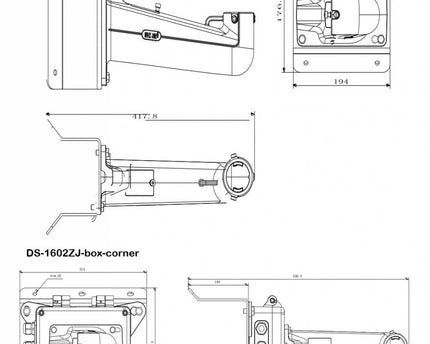Hikvision Hoeksteun DS-1602ZJ Corner