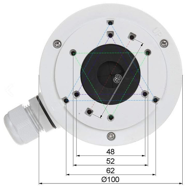 Hikvision Montagebox DS-1280ZJ-XS, zwart