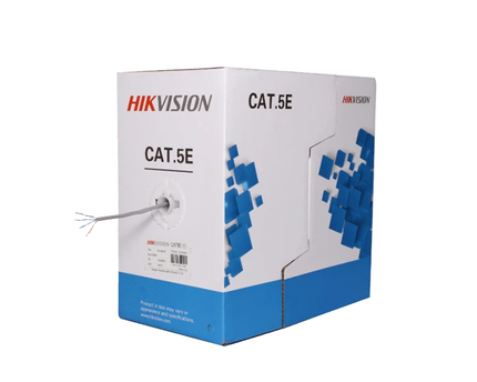 Hikvision Netwerkkabel CAT5e UTP, 305 mtr, 100% koper, Solid aders