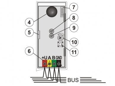 Jablotron JA-110B BUS akoestische glasbreuk detector
