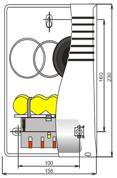 Jablotron JA-111A BUS externe sirene base