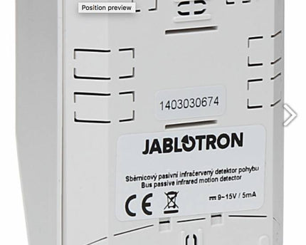 Jablotron JA-150P Draadloze mini PIR