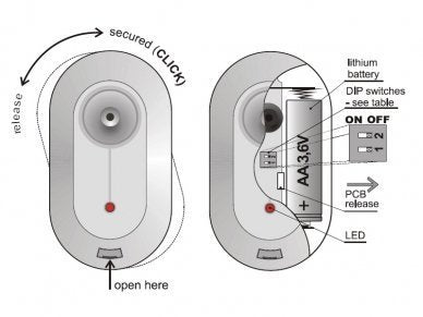 Jablotron JA-185B Draadloze glasbreuk detector