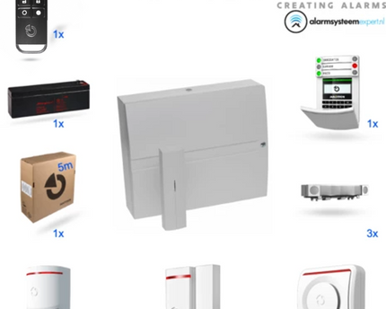 Jablotron JA103KR zonder GSM module + LAN Draadloos alarmsysteem KIT (C)
