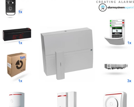 Jablotron JA103KR zonder GSM module + LAN Draadloos alarmsysteemteem KIT (D)