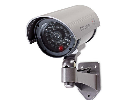 Nedis Dummy beveiligingscamera Bullet IP44 Zilver
