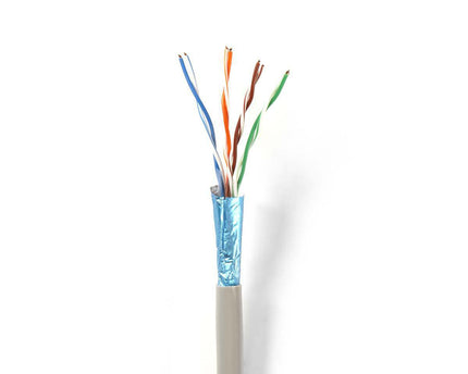 Nedis Netwerkkabel CAT6 F/UTP,  50 mtr op rol, 100% koper, Solid aders