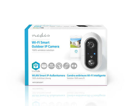 Nedis SmartLife Camera voor Buiten Wi-Fi Full HD IP65 Cloud / MicroSD