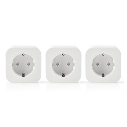 Nedis Wi-Fi Smart-Stekker | Schuko Type-F | 10 A | 3-Pack