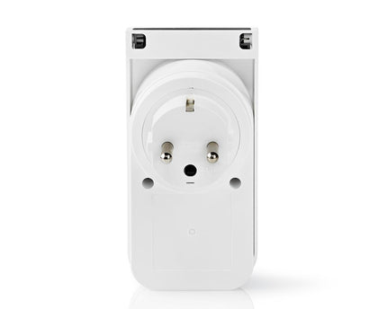 Nedis Wi-Fi Smart Stekker voor Buiten | Spatwaterbestendig | IP44 | Verbruiksmonitor | Schuko Type F | 16 A