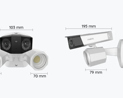 Reolink F750P, slimme 4K PoE Dual-lens camera met schijnwerpers en 180° kijkhoek