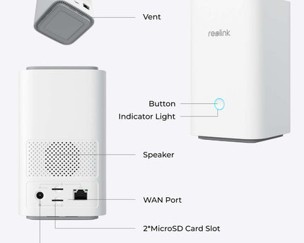 Reolink Home Hub1, draadloze beveiligingshub met Multi-Device Management