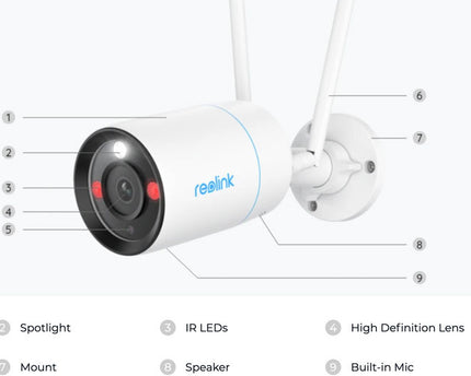 Reolink NVS12-8MB4W, 4K/8MP UHD WiFi Bullet beveiligingsset