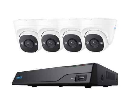 Reolink NVS8-5MD4, Beveiligingsset 2TB, 5MP, PoE en slimme detectie met 4x Turretcamera