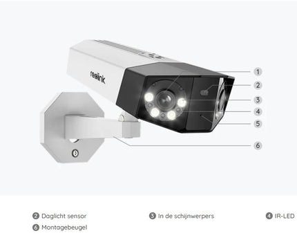 Reolink P730, 4K Dual-lens camera met 180° kijkhoek met PoE